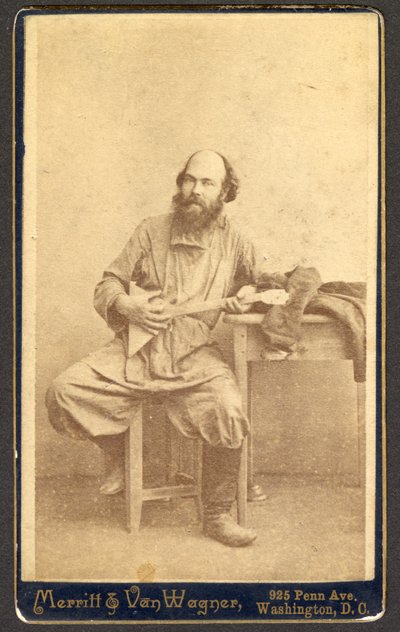 1886 और 1895 के बीच बालिका के साथ अज्ञात व्यक्ति का चित्र। द्वारा मेरिट और वैन वैगनर