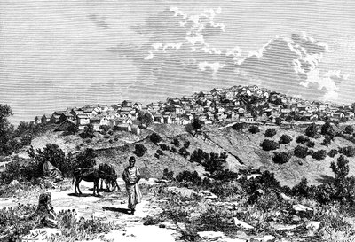 एक कबाइल गांव, उत्तरी अफ्रीका, 1895। द्वारा Meunier