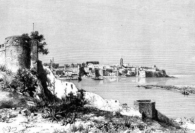 रबात और बू-रिग्रेग नदी का मुंह, मोरक्को, 1895। द्वारा Meunier