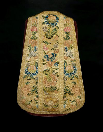 पुजारी का चासबल c.1730 (वस्त्र) द्वारा मैक्सिकन स्कूल