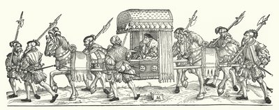 एक जर्मन मतदाता कूड़े से यात्रा करता है (उत्कीर्णन) द्वारा माइकल ओस्टेन्डोरर