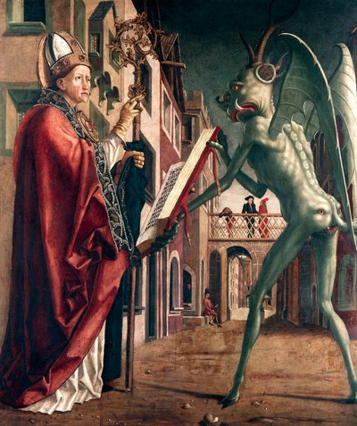 सेंट वोल्फगैंग एंड द डेविल, लाइफ ऑफ सेंट वोल्फगैंग द्वारा Michael Pacher