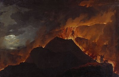 नियोक्लासिसिज़्म: द इरप्शन ऑफ़ माउंट वेसुवियस पार वुटकी, माइकल (1739-1822) द्वारा माइकल वुट्की