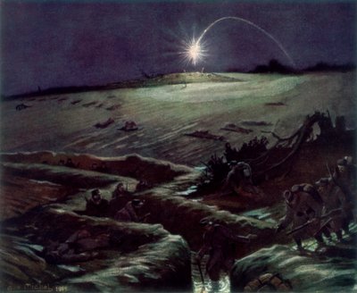 नौलेट की खाइयाँ, फ्रांस, 1915, 1926। द्वारा मिशेल