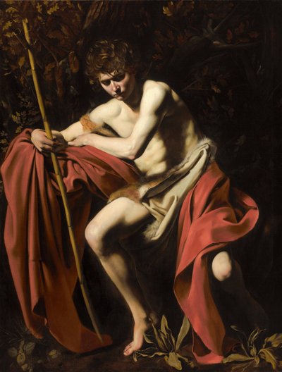 सेंट जॉन द बैपटिस्ट इन द वाइल्डरनेस द्वारा Michelangelo Merisi Caravaggio