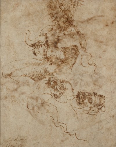 ट्राइटन जैसा दिखने वाला चित्र, c1490-1560 द्वारा माइकल एंजेलो बुओनारोती