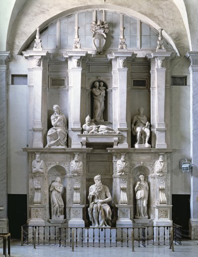 पोप जूलियस II (1453-1513) का मकबरा (संगमरमर) द्वारा Michelangelo Buonarroti