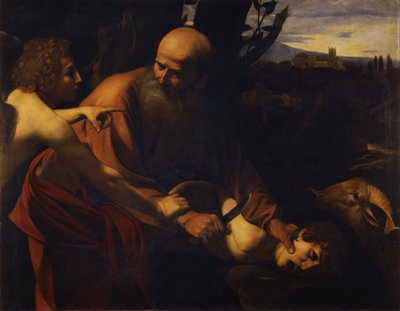 अब्राहम बलिदान इसहाक, 1603-1604 द्वारा माइकल एंजेलो मर्सी कारवागियो