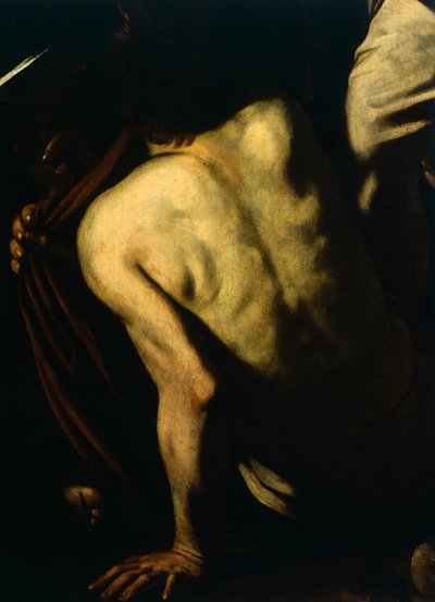 नग्न कपड़े, हमारी लेडी ऑफ मर्सी या सेवेन एक्ट्स ऑफ मर्सी से विस्तार, c.1606-07 (कैनवास पर तेल) द्वारा माइकल एंजेलो मर्सी दा कारवागियो