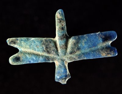 ग्रासहॉपर या टिड्डी, 12 वीं -13 वीं राजवंश (नीलापन) द्वारा Middle Kingdom Egyptian