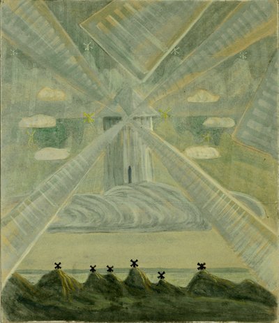 एन्डांटे सोनाटा II, 1907। द्वारा मिकालोजस कॉन्स्टेंटिनस iurlionis