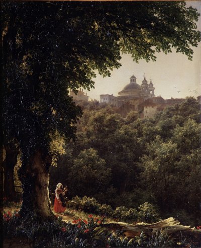 रोम, 1836 के पास अरिसिया द्वारा मिखाइल इवानोविच लेबेदेव
