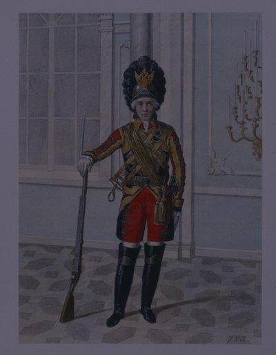 1764-1796, 1840 के दशक में लाइफ गार्ड्स कैवलरी रेजिमेंट के अधिकारी द्वारा मिखाइल इवानोविच तेरेबेनेव