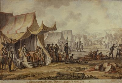पीटर I प्रथ नदी पर, 1804 द्वारा मिखाइल मटेवेविच इवानोव