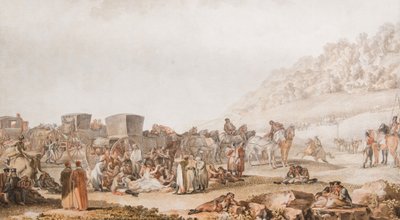 1791 में बेस्साराबियन स्टेपे में प्रिंस ग्रिगोरि पोटोमकिन की मृत्यु। द्वारा मिखाइल मटेवेविच इवानोव