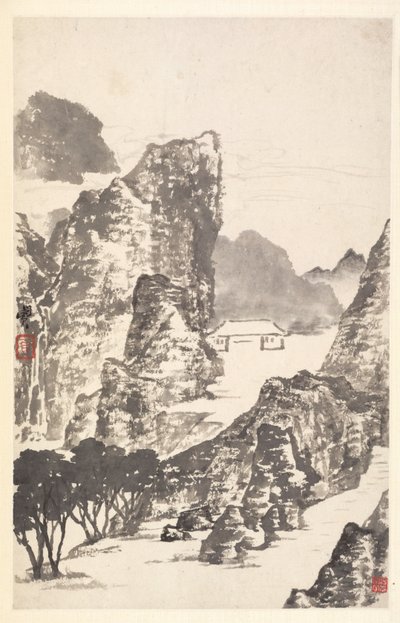 Mi Fu, 1788 के बाद लैंडस्केप। द्वारा मिन झेन