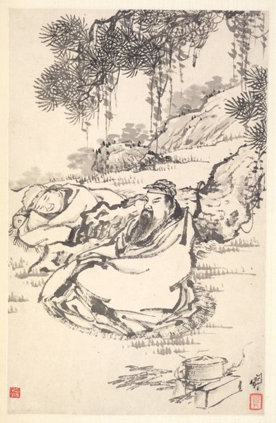 लू टोंग एंड सर्वेंट, 1788। द्वारा मिन झेन