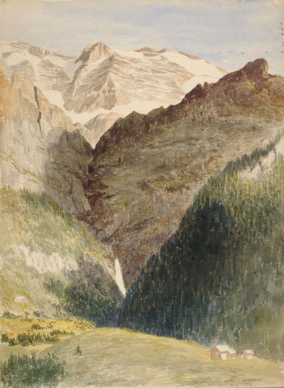 ग्लेशियर एंड फॉल्स, 1863। द्वारा माइनर किलबोर्न केलॉग