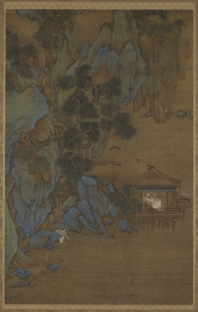 16 वीं -17 वीं शताब्दी में वाट्सएप मंडप में ब्रीज़ का आनंद लेना द्वारा Ming Dynasty Chinese School