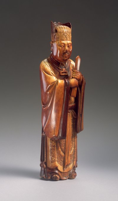 एक अधिकारी का चित्र (नक्काशीदार हाथीदांत) (272119 भी देखें) द्वारा Ming Dynasty Chinese School