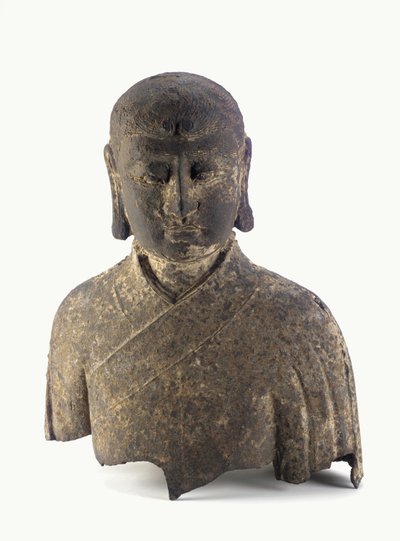 एक लोहान (लोहे) का सिर और बस्ट द्वारा Ming Dynasty Chinese School
