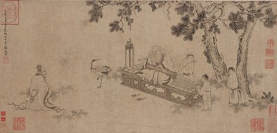 लाओजी ने डोडेजिंग डिलीवर किया (कागज पर स्याही) द्वारा Ming Dynasty Chinese School
