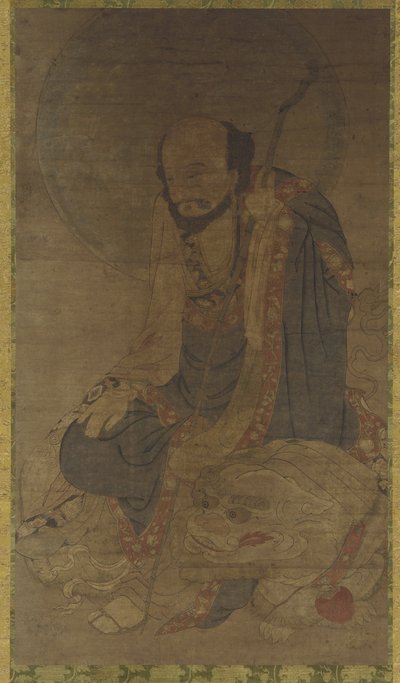 मंजुश्री और उनका शेर द्वारा Ming Dynasty Chinese School