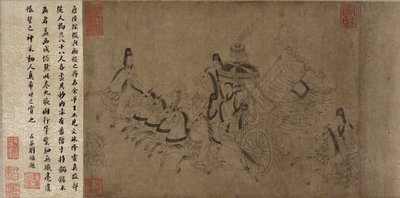 लुओ नदी की अप्सरा (कागज पर स्याही) द्वारा Ming Dynasty Chinese School