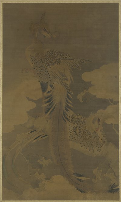 फीनिक्स ऑन ए पॉलाउनिया ट्री, c.1500 द्वारा Ming Dynasty Chinese School