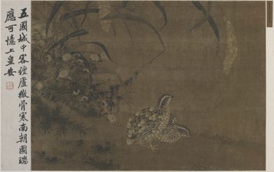 बटेर और बाजरा द्वारा Ming Dynasty Chinese School