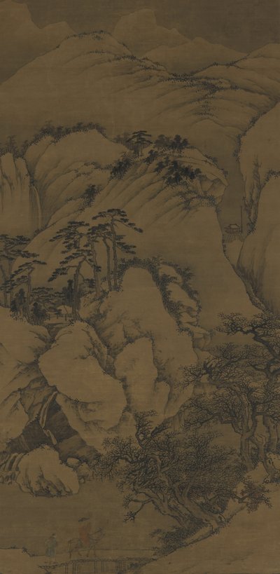 15 वीं -16 वीं शताब्दी में बा ब्रिज पर पवन और हिमपात द्वारा Ming Dynasty Chinese School