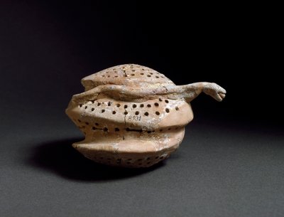 कला ईजीन: मधुकोश और सांप के आकार में सिरेमिक फूलदान। Cnossos (Knossos) से। 1700-1450 ई.पू. हेराक्लिओन, पुरातत्व संग्रहालय द्वारा Minoan