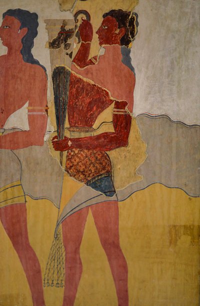 जुलूस फ्रेस्को का पुनर्निर्माण द्वारा Minoan