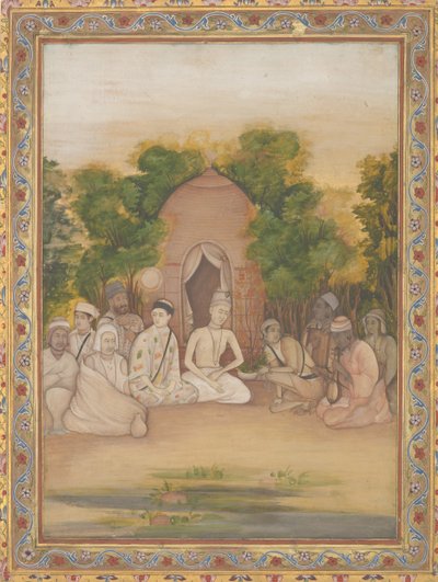विभिन्न धर्मों के पवित्र पुरुषों का जमावड़ा, सीए। 1770-75। द्वारा मुझे कलान खान