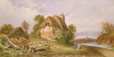 क्राइस्टचर्च, हैम्पशायर, 1874 के पास द्वारा Miss Lorimer