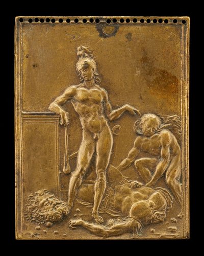 डेविड गोलियथ पर विजयी, 1507 या उससे पहले। द्वारा Moderno