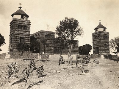 फासिस्ट युग में 'बिल्डिंग ए एम्पायर': एबिसिनियन चर्च, 09/05/1936 (बी/डब्ल्यू फोटो) द्वारा मोडेस्टिनो बाल्डिनेटी