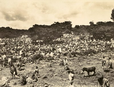 फासिस्ट युग में 'बिल्डिंग ए एम्पायर': एबिसिनियन मार्केट, 09/05/1936 (बी/डब्ल्यू फोटो) द्वारा मोडेस्टिनो बाल्डिनेटी