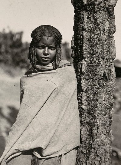 फासीवादी युग में 'बिल्डिंग ए एम्पायर': बिलेन जनजाति की एक महिला, 09/05/1936 (बी/डब्ल्यू फोटो) द्वारा मोडेस्टिनो बाल्डिनेटी