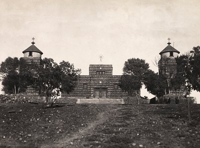 फासिस्ट युग में 'बिल्डिंग ए एम्पायर': अस्मारा का एबिसिनियन चर्च, 09/05/1936 (बी/डब्ल्यू फोटो) द्वारा मोडेस्टिनो बाल्डिनेटी