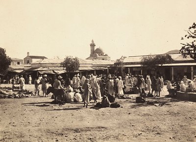 फासिस्ट युग में 'बिल्डिंग ए एम्पायर': चेरेन में मार्केट स्क्वायर, 09/05/1936 (बी/डब्ल्यू फोटो) द्वारा मोडेस्टिनो बाल्डिनेटी