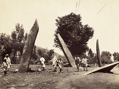 फासीवादी युग में 'बिल्डिंग ए एम्पायर': साइट जिस पर एक बार एक्सम का ओबिलिस्क खड़ा था, अब रोम में स्थानांतरित हो गया, 09/05/1936 (बी/डब्ल्यू फोटो) द्वारा मोडेस्टिनो बाल्डिनेटी