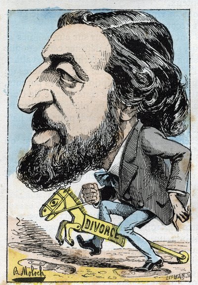 अल्फ्रेड नैक्वेट का पोर्ट्रेट (1834-1916), फ्रांसीसी राजनीतिज्ञ द्वारा रथ