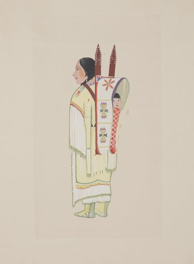 कीवा स्क्वॉ, c.1934 (जल रंग) द्वारा मोनरो त्सोके