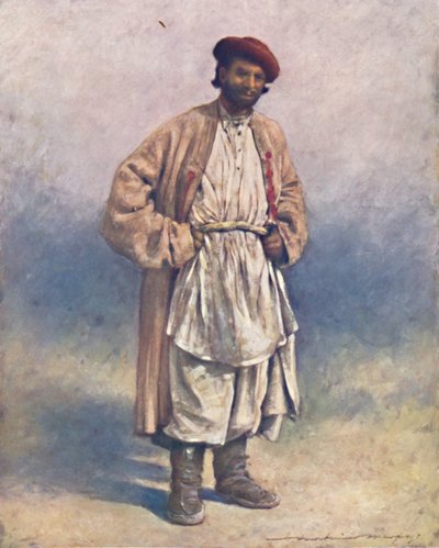 कश्मीर का एक हिंदू हिल-शेफर्ड, 1903 द्वारा मोर्टिमर लुडिंगटन मेनपेस
