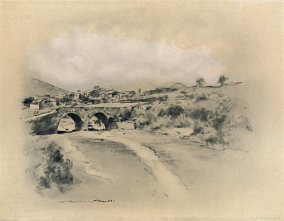 एक मैक्सिकन गांव, 1903 द्वारा मोर्टिमर लुडिंगटन मेनपेस