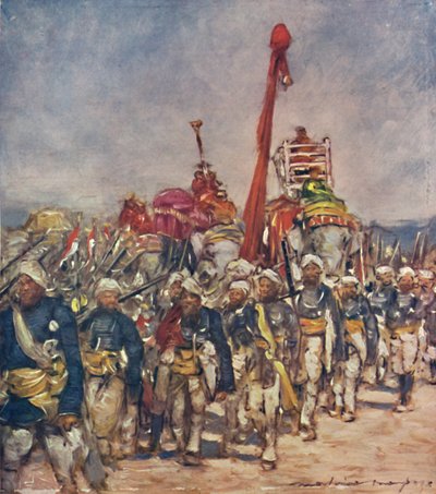 रिटेनर्स जुलूस में एक विशिष्ट समूह, 1903 द्वारा मोर्टिमर लुडिंगटन मेनपेस