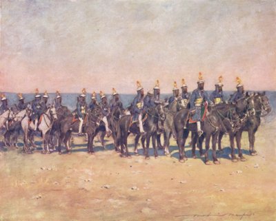 किशनगढ़ के बख्तरबंद घुड़सवार, 1903 द्वारा मोर्टिमर लुडिंगटन मेनपेस
