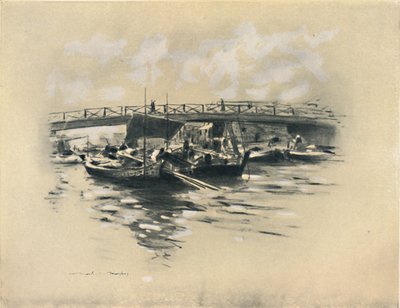 टोकियो में ओगारा नदी, 1903 द्वारा मोर्टिमर लुडिंगटन मेनपेस