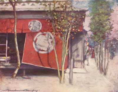 द रेड कर्टन, c1887, 1901 द्वारा मोर्टिमर लुडिंगटन मेनपेस